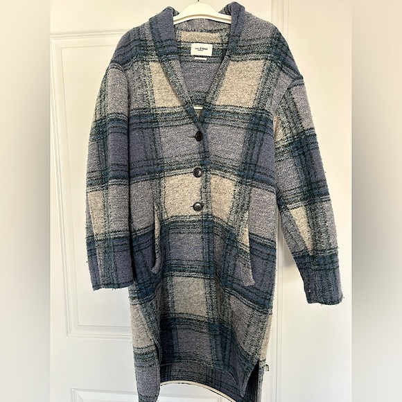Isabel Marant blue Gabriel coat, size FR 38, cult favourite two years ago - Picture 2 of 8